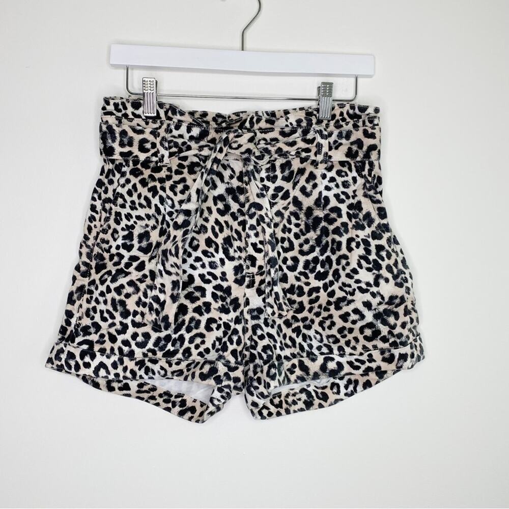 Express | Shortie Extreme High Rise Leopard Print Shorts